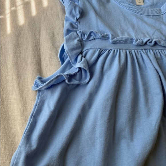 Maeve Blue Ruffle Top - Picture 3 of 4